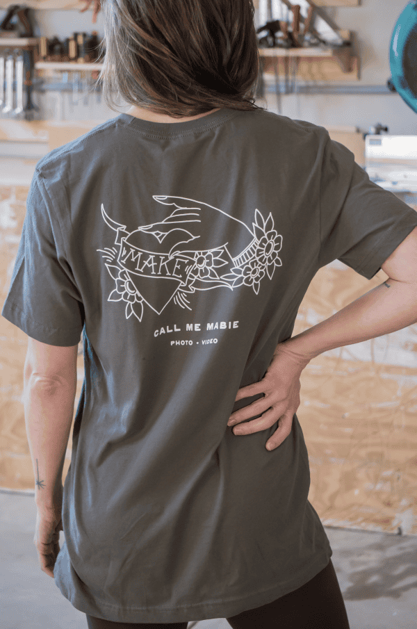 make hand army shirt back