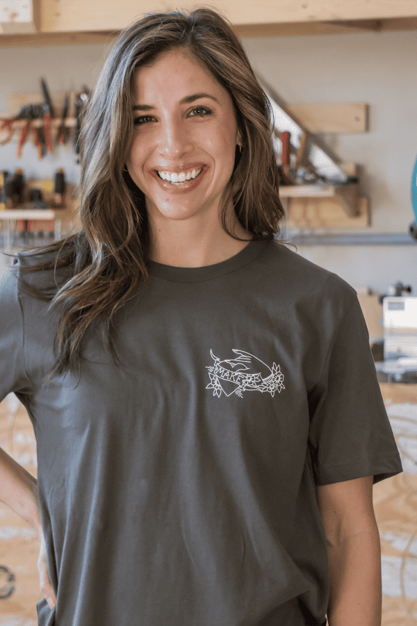 make hand shirt army front