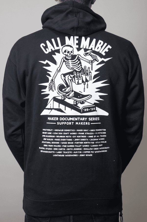 hoodie call me mabie black back