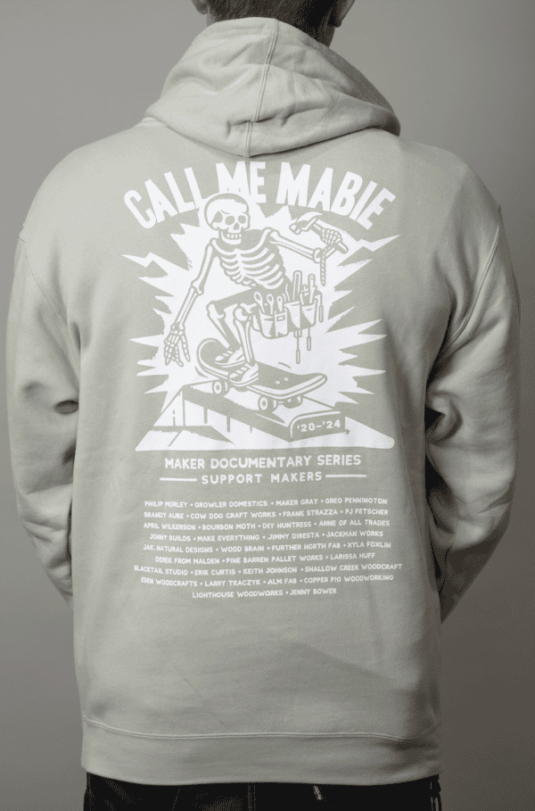 hoodie call me mabie sage back